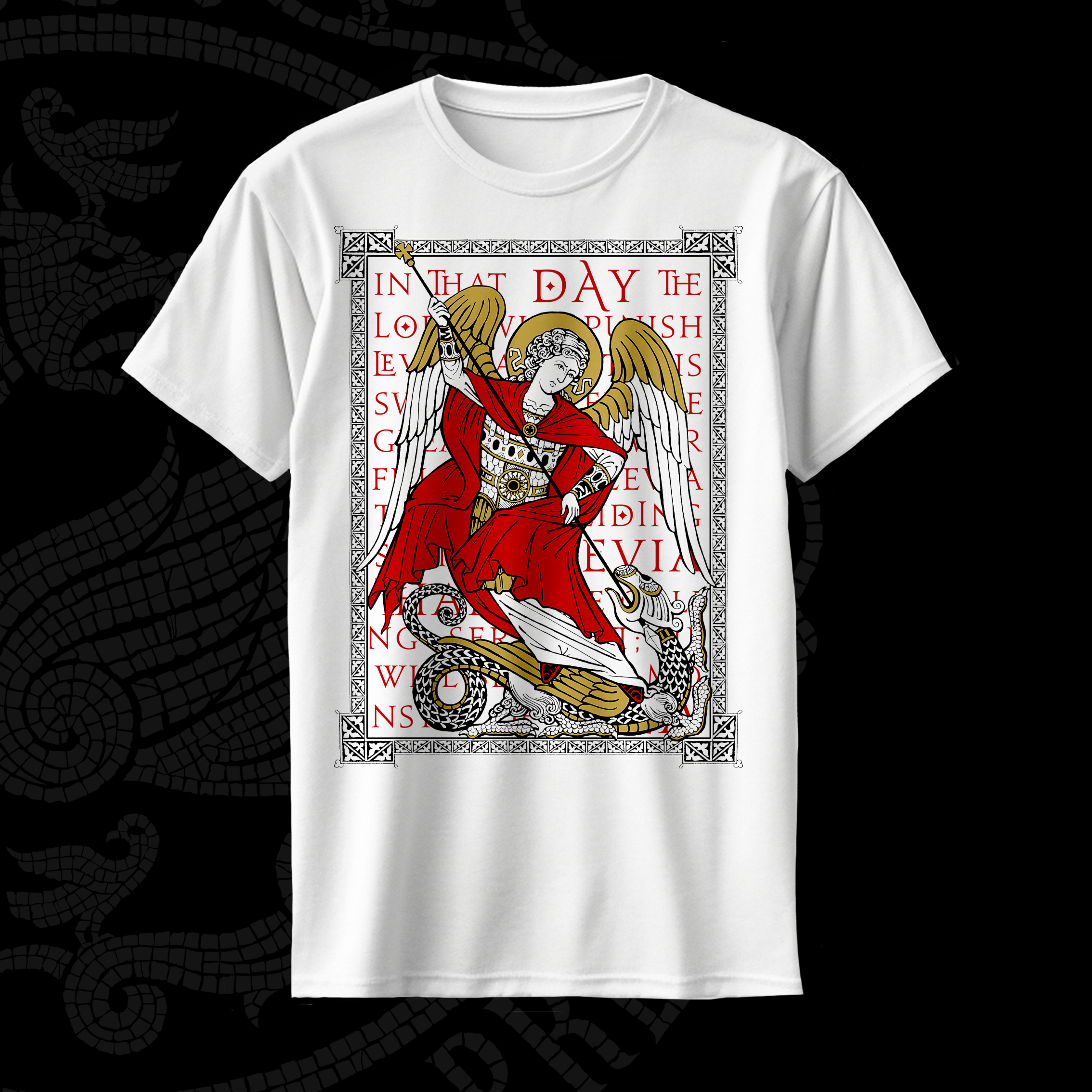 St. Michael and the Dragon Color Tee – Symbolic World Press
