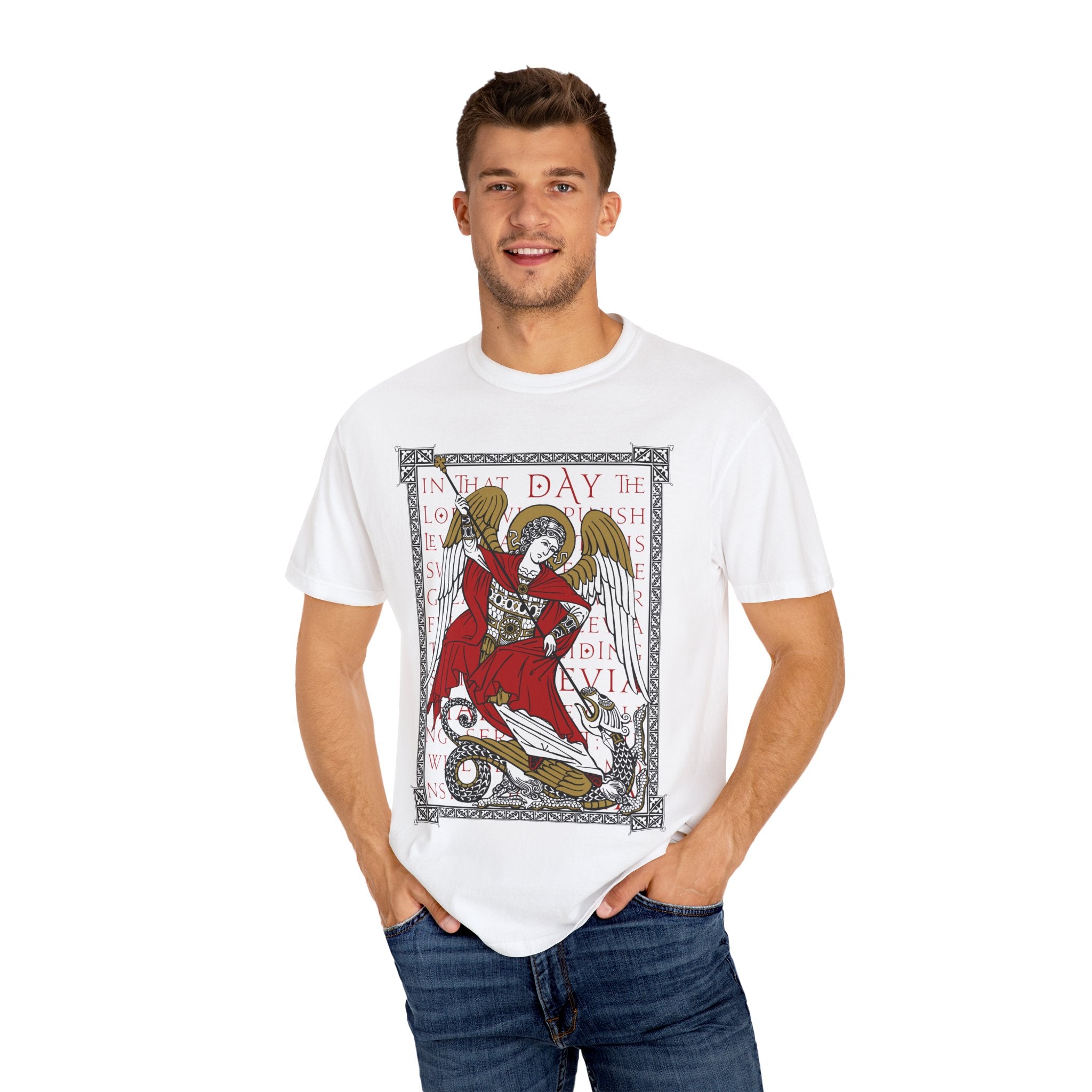 St. Michael and the Dragon Color Tee – Symbolic World Press