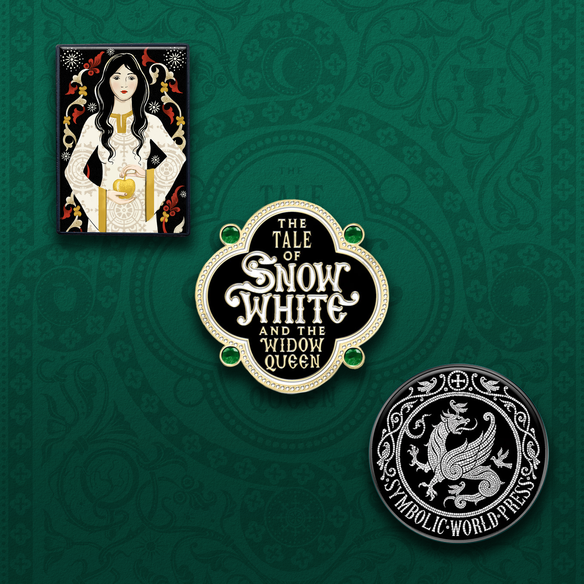 Snow White Enamel Pin Set